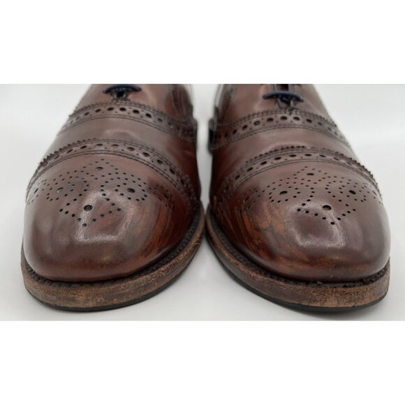 Allen Edmonds Strand Cap-Toe Brown Leather Oxford Dress Shoes Mens Size 13 C main image 10